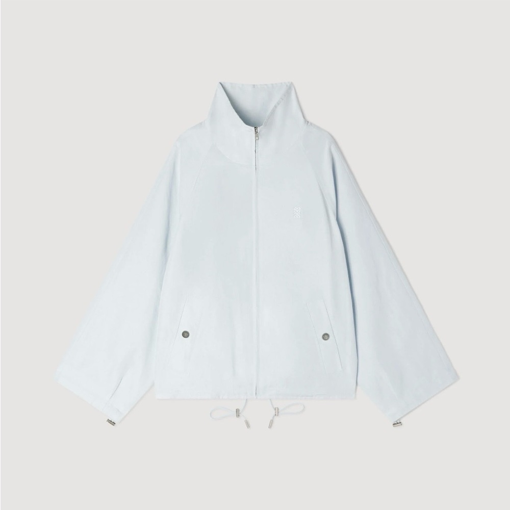 Light Blue Women's Zip-Front Jacket